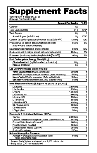 NutraBio Leg Day Intra-Workout